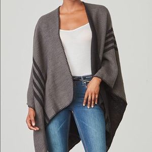 BB Dakota x Fab Fit Fun Dark Grey Poncho